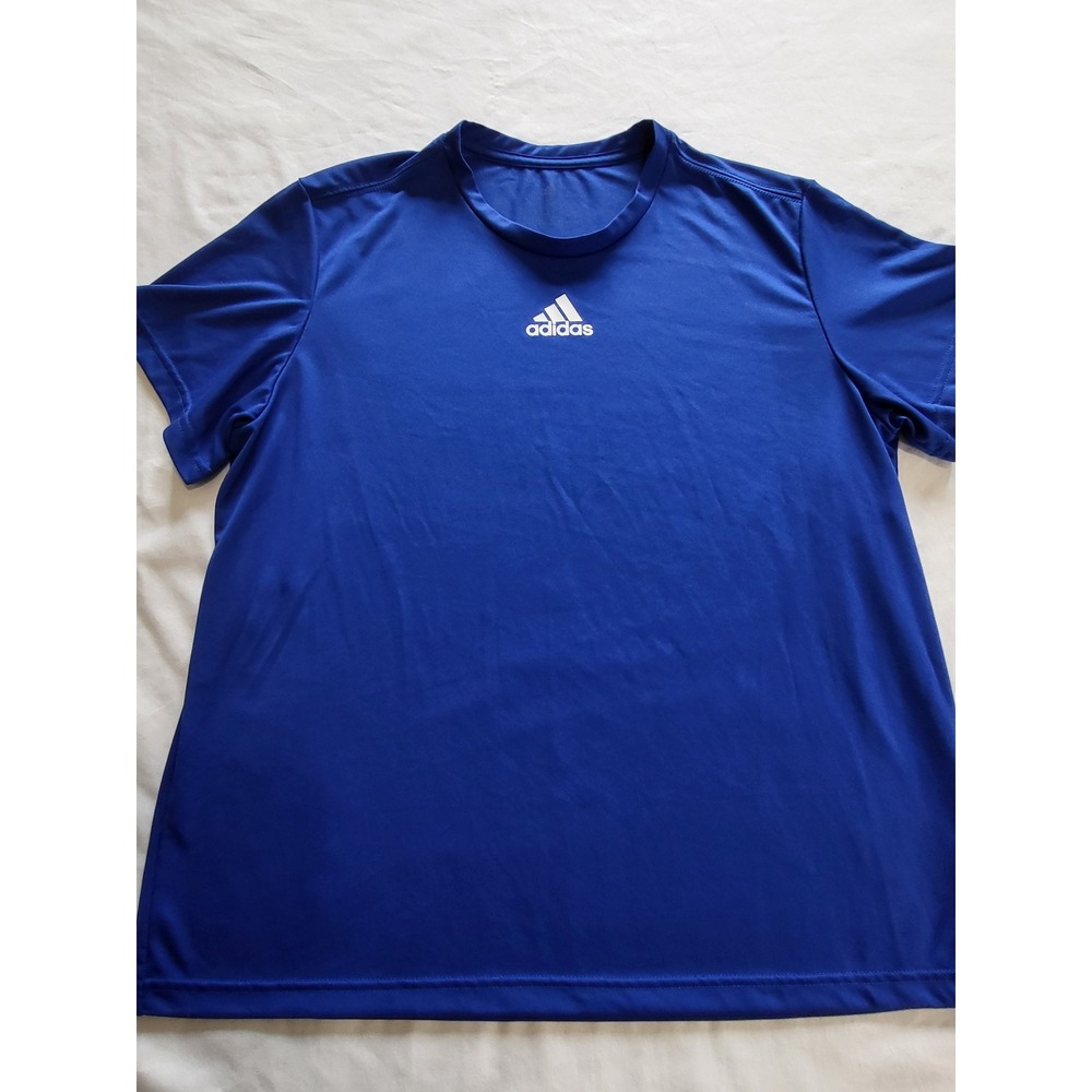 Adidas Womens Aeroready Short Sleeve Performance T-Shirt Blue XL HT3988